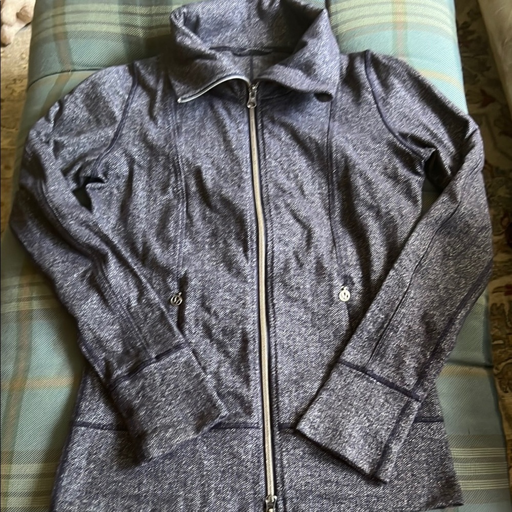 Women's Heather Gray Lululemon Zip-Up Jacket